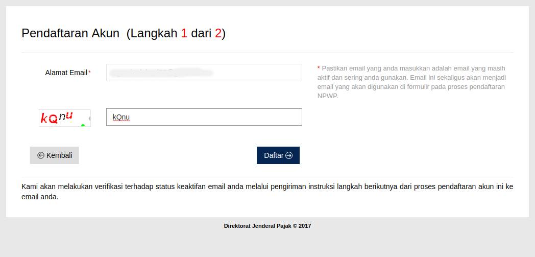 1. Pendaftaran Akun 1. Pendaftaran Akun