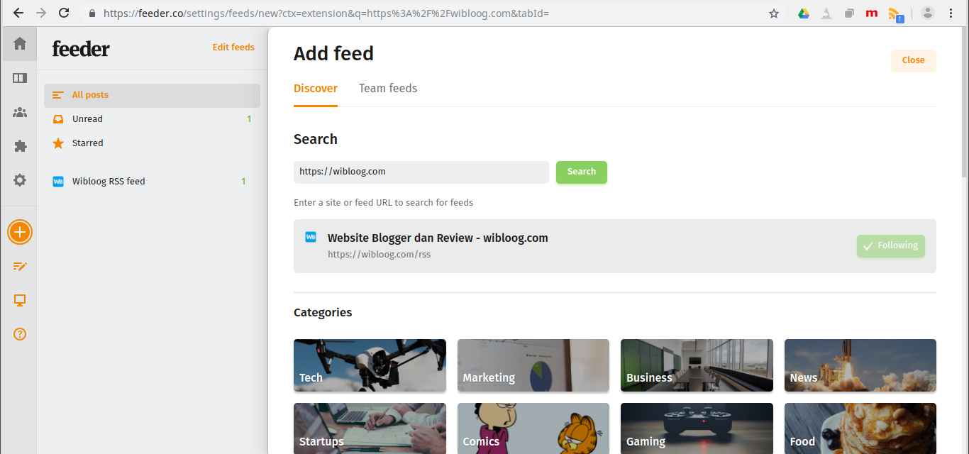 3. Tambah RSS Feed Website 3. Tambah RSS Feed Website