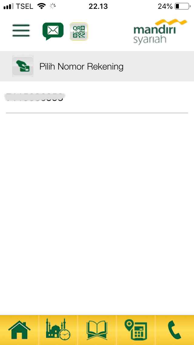 3. Pilih Nomor Rekening 3. Pilih Nomor Rekening