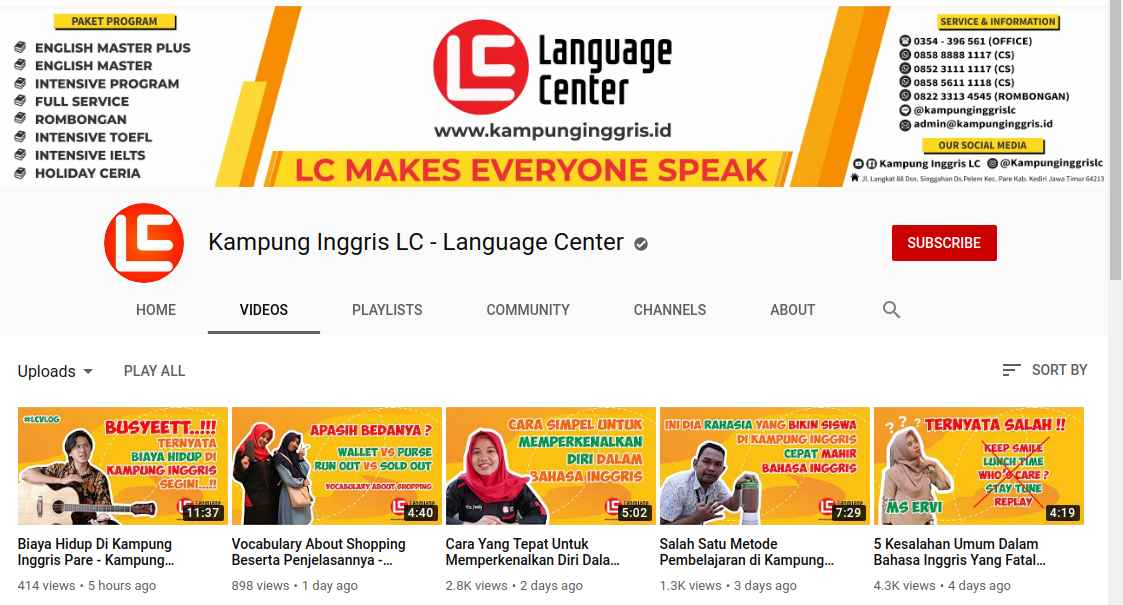 4. Kampung Inggris LC 4. Kampung Inggris LC